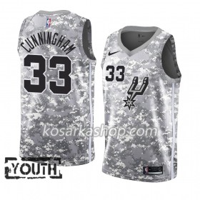 Dres San Antonio Spurs Dante Cunningham 33 Nike 2018-19 Siva Swingman - Dječji